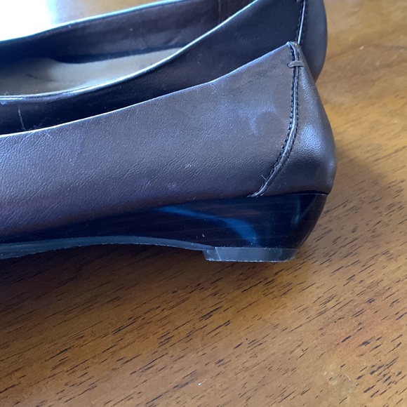 Bronze color with buckle ballet shoes - Picture 3 of 6